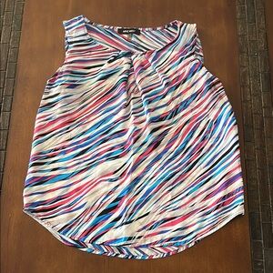Colorful Striped Sleeveless Top